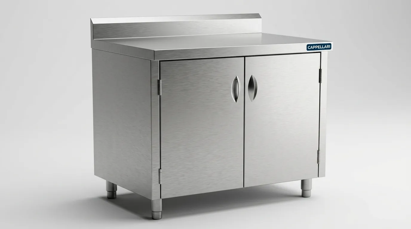 Gabinete Inox de Encosto – 700mm — foto ampliada