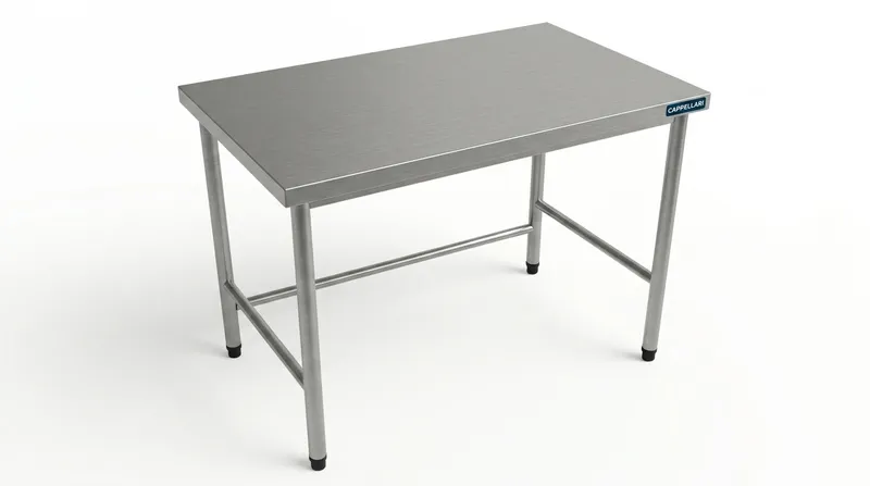 Mesa Lisa de Centro – 700mm — equipamento profissional em aço inox