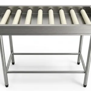 Mesa p/ Entrada/Saída de Máq. Lavar Louças com Roletes – 800mm
