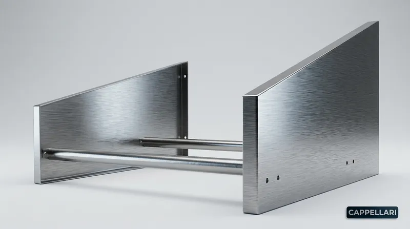 Prateleira Tubular Tipo Tray-Rest – 500mm — equipamento profissional em aço inox